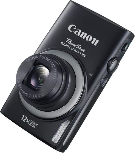 كاميرا Canon PowerShot ELPH 340 HS 16MP الرقمية (أسود) (متجددة) in Saudi Arabia