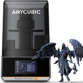 طابعة ANYCUBIC 14K الراتنج ثلاثية الأبعاد Photon Mono M5s Pro، طباعة سريعة 3X، خالية من التسوية، شاشة LCD كبيرة مقاس 10.1 بوصة وميزة ذكية مطورة، مقاس طباعة ثلاثية الأبعاد 8.81 بوصة × 4.98 بوصة × 7.87 بوصة (HWD)