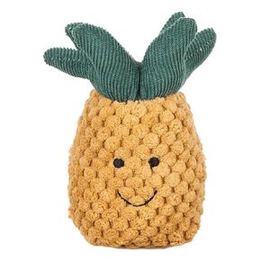 Apricot Lamb Baby Pineapple Soft Rattle Toy, Plush Stuffed Fruit for Newborn Soft Over 0 Months (Pineapple, 4 Inches)