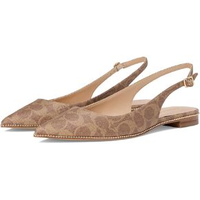 Coach Women's Claire Signature Coated Canvas Skimmer Slipper