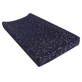 Hudson Baby Unisex Baby Changing Pad Cover, Navy Constellation, One Size