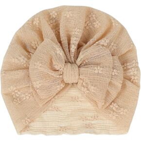 Baby Girls Infant Toddler Bowknot Lace Hats Headbands Beanie Headwraps Hat Newborn Turban Cap.(MZ15)