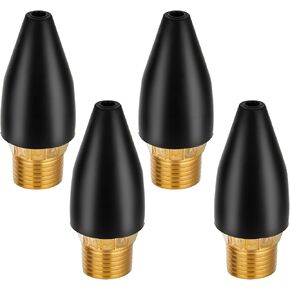 4 Pcs Air Nozzle Tip, Rubber Air Tool for Air Nozzle Tips, Black Air Hose Nozzle for Air Tool, Air Nozzle for Air Compressor, Air Pump Nozzles, Nozzles for Air Pump