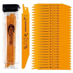 Japanese Teeth Wood Pruning Reciprocating Saw Blades, 15 Inch, 6 TPI, Arc Edge Wood Pruning Saw Blades for Tree Trimming, for Sawzall Blades for Trees (5 Blades)