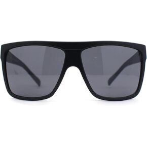 SA106 All Black Limo Flat Top Mob Oversized Rectangular Sunglasses