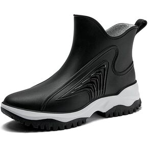 jessie Rain Boots for Women PVC Waterproof Rubber Boots Mud Boot Short Ankle Boots