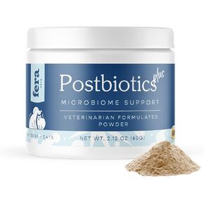 Fera Pets Postbiotics Plus for Dogs & Cats - Vet Created - Prebiotic & Postbiotic Supplement - Oregano, Thyme & Tynagen -Immune Support - 120 Servings