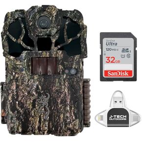 Browning Spec Ops Elite HP5 Trail Game Camera Bundle Includes 32GB Memory Card and J-TECH USB Memory Card Reader Compatible with iPhone/iPad/Android/PC (24MP) | BTC8EHP5