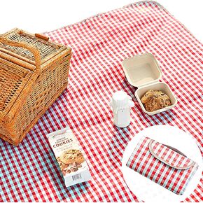 Picnic Blanket, Waterproof Foldable, in Large 80x60in and Extra Large 80x80in, Cute Gingham Picnic Blanket, Portable Compact Beach Blanket, Oversized XL Outdoor Mat