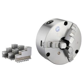 VERTEX 3800-5824 Vertex 10" 3-Jaw Front Mount Lathe Chuck with 2 Sets of Jaws, 10" Chuck Size