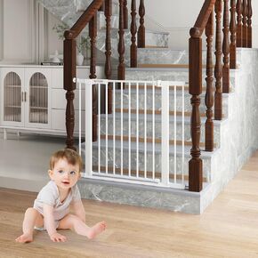 Effortless Installation and Convenient Passage The Baby and Dog Gate with Auto-Close Feature(29.1-37.8''Wide,29.9Tall)