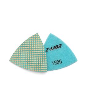 Diamond Triangular Polishing Pads Glass Triangular Sanding Pads, for Concrete Granite Marble Glass (4 PCS)