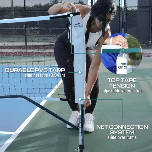 Orca Pickleball Nets Multiple Styles, Full Court and Half Court Sets, Perfect for Indoor and Outdoor Pickleball Games in Saudi Arabia