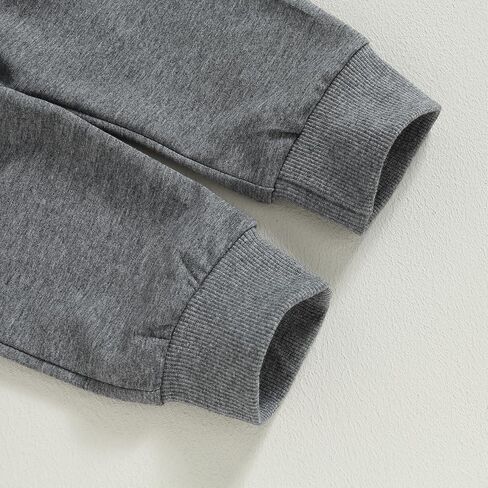 Baby Boys Cute Football Print Long Sleeve Sweatshirts and Stripe Long Pants Toddler Fall Winter Outfits in Kuwait