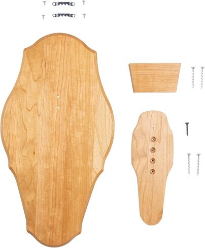 Reversible Skull Mount Kit in Rustic Pine for Wall or Table Display in Saudi Arabia
