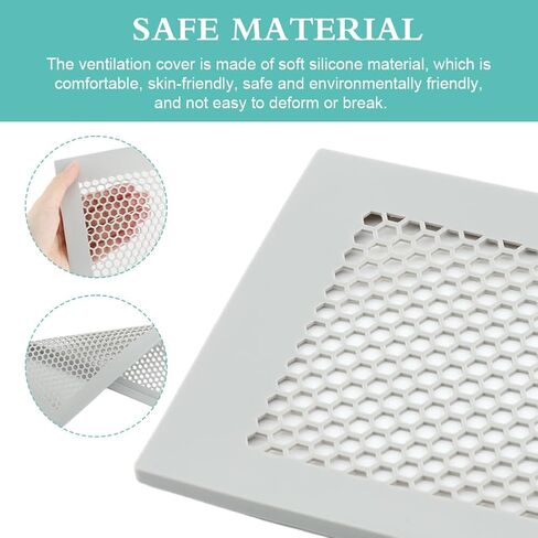 قطعتان من أغطية فتحات تهوية الأطفال لسجلات فتحات تهوية السقف والأرضيات المنزلية، وغطاء فتحة تهوية أرضية من السيليكون، والتقاط الأشياء الصغيرة وشعر الحطام ومنتج آمن للأطفال، وغطاء فتحة تهوية أرضية مقاوم للأطفال (رمادي) in Kuwait