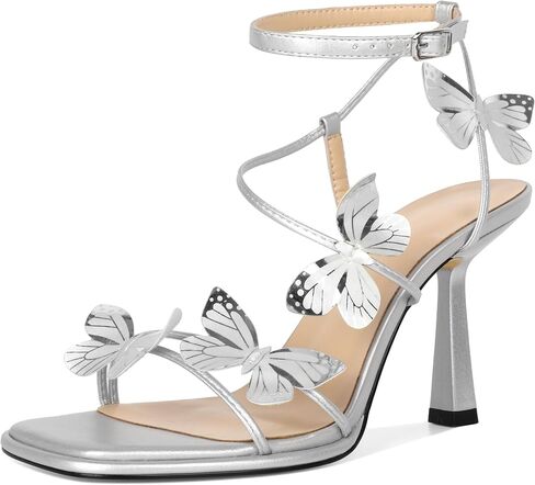 YODEKS Butterfly Heels Sandals Open Toe 3.5 Inch High Heels Women's Shoes in Saudi Arabia