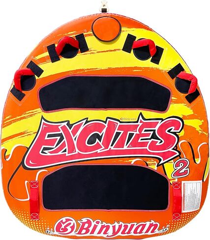 1-3 Person Heavy-Duty Inflatable Towable Tube/Boat Tube/Water Tube for Boating and Water Sports,Double-Stitched Full Nylon Cover,EVA Grab Handles and Speed Safety Valve in Saudi Arabia