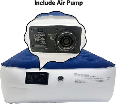 Greaton, 9-Inch Durable Luxury Inflatable Air Mattress with Comfort Coil Technology and High Capacity Pump, Good for Camping, Home and Portable Travel, Twin, Blue in Kuwait