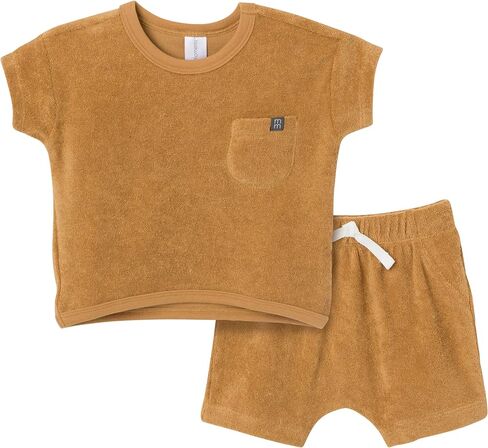 Modern Moments baby-boys 2-piece Knit Terry Shirt and Short in Saudi Arabia