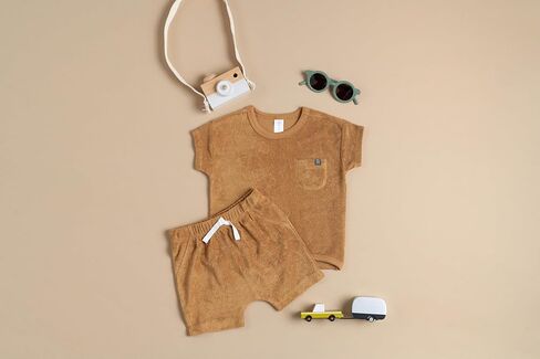 Modern Moments baby-boys 2-piece Knit Terry Shirt and Short in Saudi Arabia