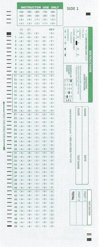 882 E Compatible TEST100 Testing Form (50 Sheet Pack) in Saudi Arabia