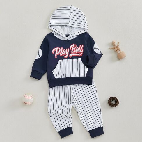 Baby Boy Clothes Infant Hoodie Set Long Sleeve Sweatshirts with Elastic Pants 2Pcs Toddler Fall Winter Outfit in Saudi Arabia