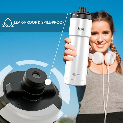 Bike Water Bottles | Insulated Bike Water Bottle | Easy Clean Nozzle, Easy Squeeze | Cycling Mountain Fitness Water Bottle | Gym Sport Bottle | Sport 23 Oz | Aqua, 23 Oz in Saudi Arabia