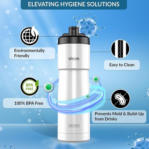 Bike Water Bottles | Insulated Bike Water Bottle | Easy Clean Nozzle, Easy Squeeze | Cycling Mountain Fitness Water Bottle | Gym Sport Bottle | Sport 23 Oz | Aqua, 23 Oz in Saudi Arabia