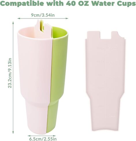 2-in-1 Drink Separate 40 OZ Suitable for Tumbler Cup, Compatible with Tumbler Cup Accessories, Used as a Cold Drink Separator for Coffee, Juice, Cocktails, Whiskey in Saudi Arabia