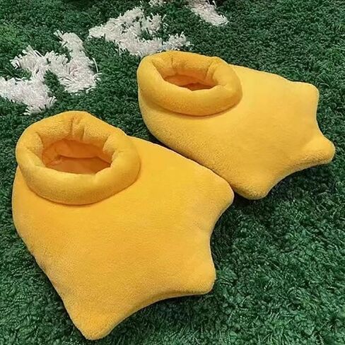 Cartoon Duck Feet House Slippers Cute Fluffy Claw Paw Indoor Shoes Funny Xmas Halloween Plush Fuzzy Warm Home Slippers in Kuwait