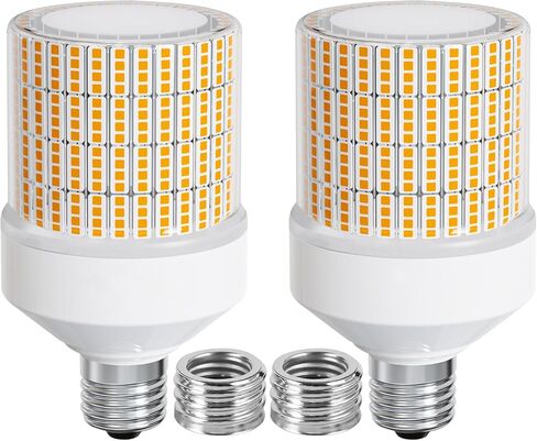 NS 700W Equivalent Led Corn Light Bulb 2 Pack 10500 Lumens 5000K Daylight White Lamp E26/E39 Medium Mogul Base 70W Large Area Lighting for Outdoor Indoor Garage Warehouse High Bay Lights in Saudi Arabia