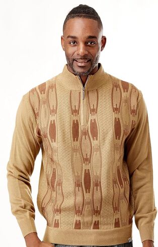 STACY ADAMS Men's Sweater, Vertical Neo Chain Front Design in Saudi Arabia