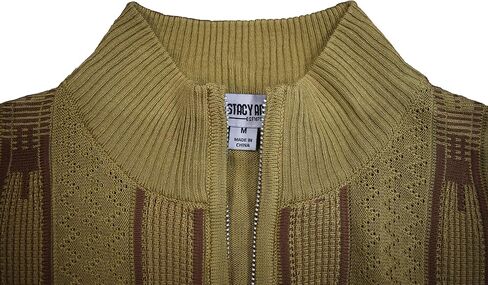 STACY ADAMS Men's Sweater, Vertical Neo Chain Front Design in Saudi Arabia