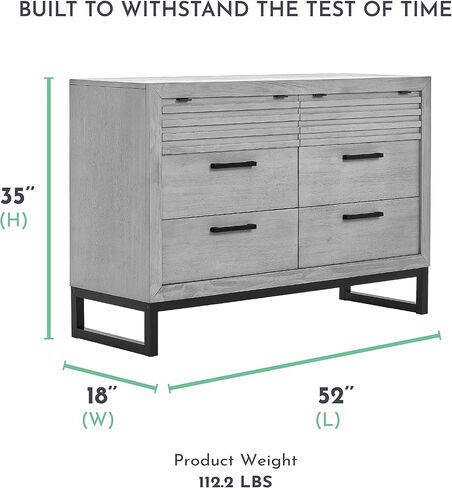 خزانة ملابس مزدوجة من Evolur Kyoto باللون الرمادي الإمبراطوري، تأتي مجمعة بالكامل، وتأتي مع مجموعة مضادة للقلب، مصنوعة من الخشب الصلب، تصميم فريد من نوعه بلونين، أثاث خشبي للحضانة in Kuwait