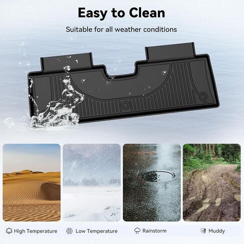 AOMSAZTO Floor Mats Compatible with 2018-2024 Chevrolet Equinox, Custom Fit Chevy Equinox Floor Liners 1st & 2nd Row All-Weather Protection, Black. in Kuwait