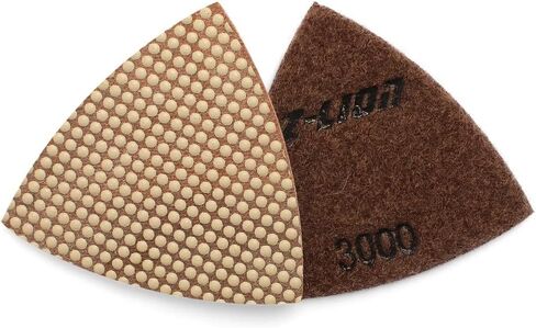 Diamond Triangular Polishing Pads Glass Triangular Sanding Pads, for Concrete Granite Marble Glass (4 PCS) in Saudi Arabia