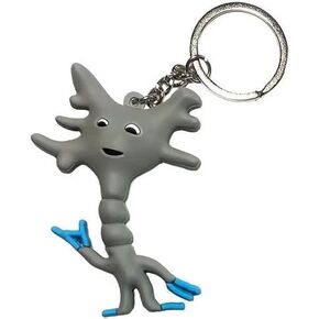 Little Grey Cells: Smart Brain Cell Keychain by GIANTmicrobes-Learn About Brain Science with this Unique Neuron, Fun Gift for Scientists, Doctors, Neuroscience and Psychology fans