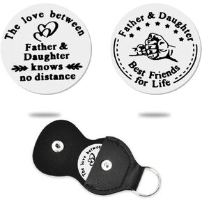 Pocket Hug Token Keychain Gifts for Mom Father Daughter Birthday Christmas Gift Long Distance Relationship Gifts