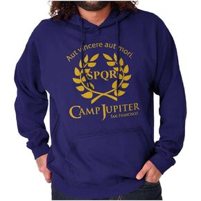 Brisco Brands Camp Jupiter SPQR Greek Mythology Hoodie Sweatshirt Women Men