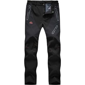 Gopune Women's Winter Hiking Ski Snowboarding Pants Winter Waterproof Softshell Insulated Pants
