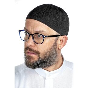 ihvan online Turkish Muslim Kufi Hats for Men, Taqiya, Takke, Peci, Islamic Caps, Ramadan Eid Islamic Gifts, Standart Size