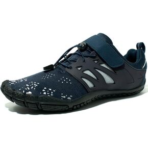 deenor Adjustable Water Shoes for Men Quick Dry Wide Toe Aqua Shoes for Swim Beach Surf