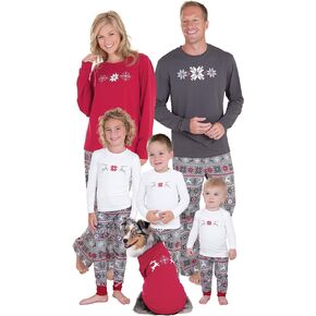 Fazortev Family Matching Christmas Pajamas Set Holiday Xmas PJS Set for Couples Sleepwear