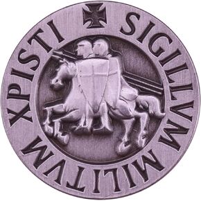 Knights Templar Seal Crusaders Crusades Solomons Temple 0.9" Enamel Pin Badge