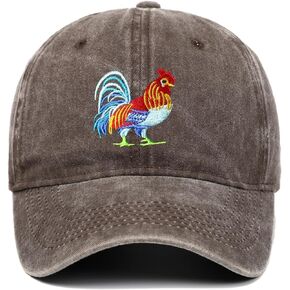 Rooster Premium Dad Hat Embroidered Baseball Cap Cute Cock