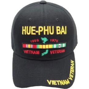 First Military Choice Hue PHU Bai Vietnam Veteran Black Baseball Cap New