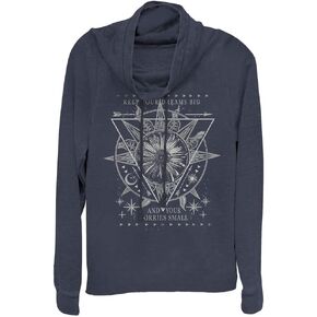 Fifth Sun Boho Yoga Women's Fashion Long Sleeve Cowl Neck Tees