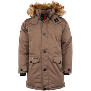 كندا Weather Gear سترة باركا للرجال رمادي داكن / L in Kuwait