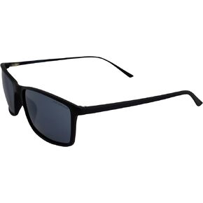 Epoch Eyewear Murphy Sport Fashion Motorcycle Riding Sunglasses Black with Smoke Polarized Lens